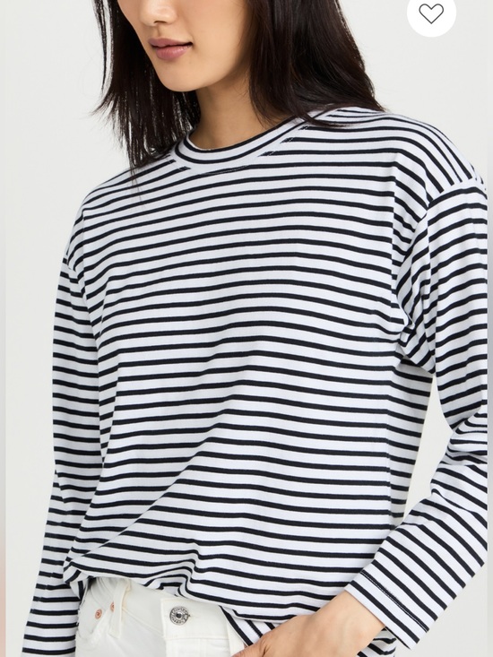 AYR Tops - AYR The French Fry Shirt Black White Striped Button Down Womens XS‎